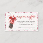 Ready to Pop Baby Shower Diaper Raffle エンクロージャーカード (正面)