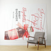 Ready To Pop Baby Shower Photo Backdrop タペストリー (インサイチュ(横))