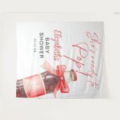 Ready To Pop Baby Shower Photo Backdrop タペストリー (正面(横))