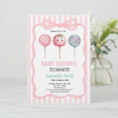 Ready to Pop Cake Pop Shower Invitation 招待状 (スタンド正面)