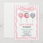 Ready to Pop Cake Pop Shower Invitation 招待状 (正面/裏面)