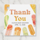 Ready to Pop Popsicle Baby Shower フェイバータグ (正面)