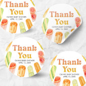 Ready to Pop Popsicle Baby Shower ラウンドシール