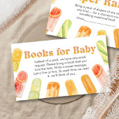 Ready to Pop Popsicle Baby Shower Books for Baby エンクロージャーカード