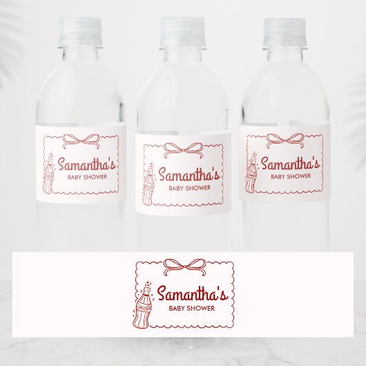 Ready to Pop Soda Baby Shower ペットボトルラベル