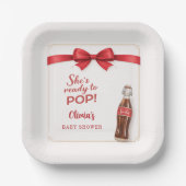 Ready to Pop Soda Baby Shower ペーパープレート (正面)