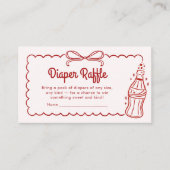 Ready to Pop Soda Baby Shower Diaper Raffle エンクロージャーカード (正面)