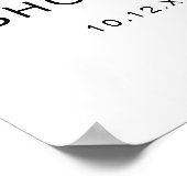 Ready To Pop Soda Bottle Baby Shower Welcome Sign ポスター (角)