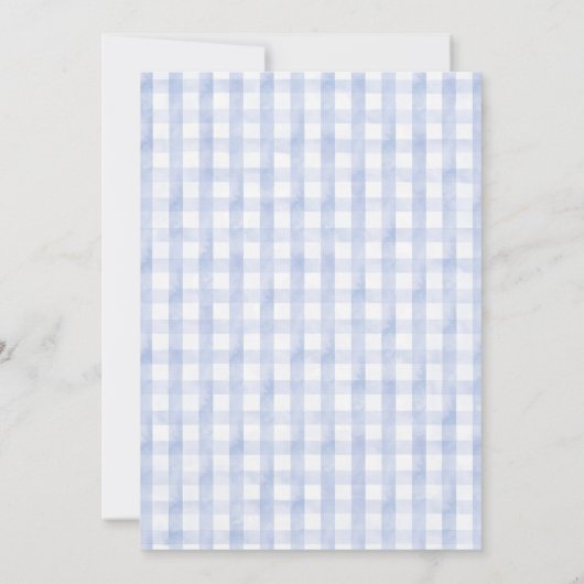 Ready To Pop Soda Bottle Blue Bow Baby Shower 招待状 (裏面)