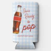 Ready To Pop Soda Pop Cola Boy Baby Shower スリム缶クーラー (裏面)