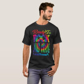 Ready To Rock三級新学期絞り染め Tシャツ (正面フル)