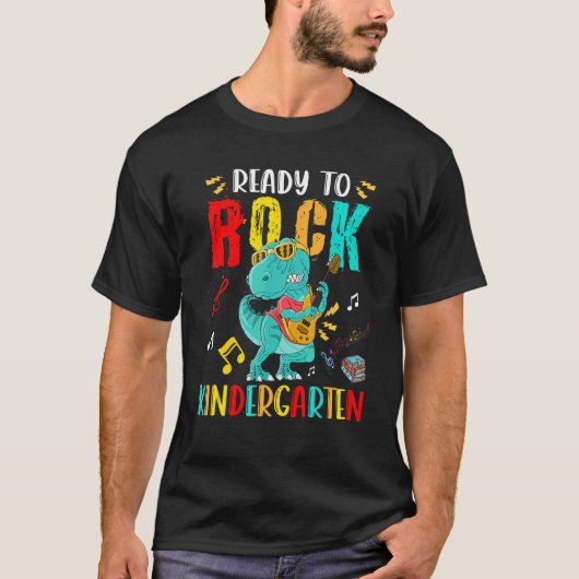 Ready To Rock幼稚園レックス遊のギター Tシャツ (正面)