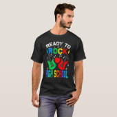 Ready To Rock高校新学期ギター Tシャツ (正面フル)