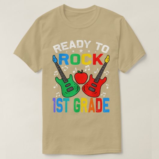 Ready To Rock 1年生新学期ギターT-Sh Tシャツ (デザイン正面)