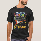 Ready To Rock 10th Grade Guitar Music Back To Scho Tシャツ (正面)