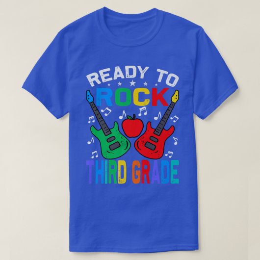 Ready To Rock 3年生新学期ギターPr Tシャツ (デザイン正面)