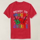 Ready To Rock 4th Grade Back To School Guitar Tシャツ (デザイン正面)