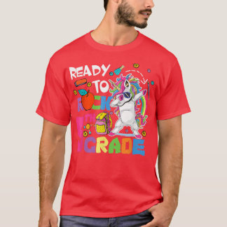 Ready To Rock 5年生かわいいユニコーンダビング5年生 Tシャツ