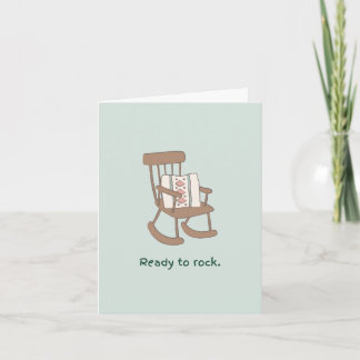Ready to Rock Baby Shower Card カード
