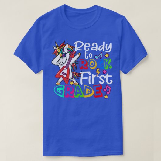 Ready To Rock First Grade Back To School T-Shirt Tシャツ (デザイン正面)