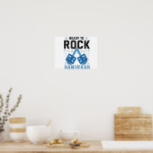 Ready To Rock Hanukkah Funny Jewish Holiday Gift ポスター (キッチン)