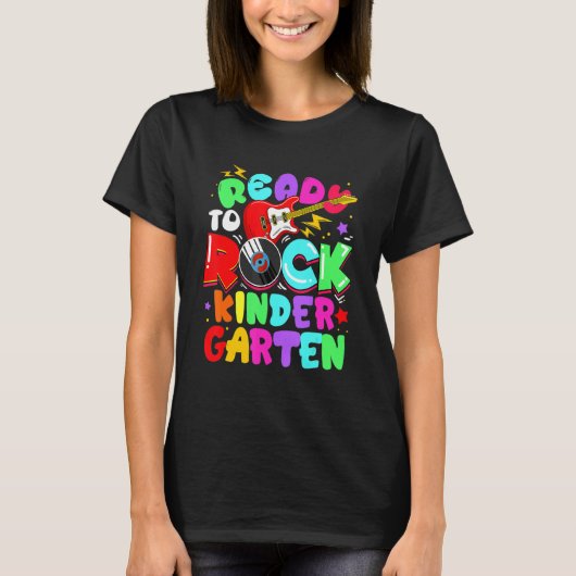 Ready To Rock Kindergarten First Day Of School Boy Tシャツ (正面)