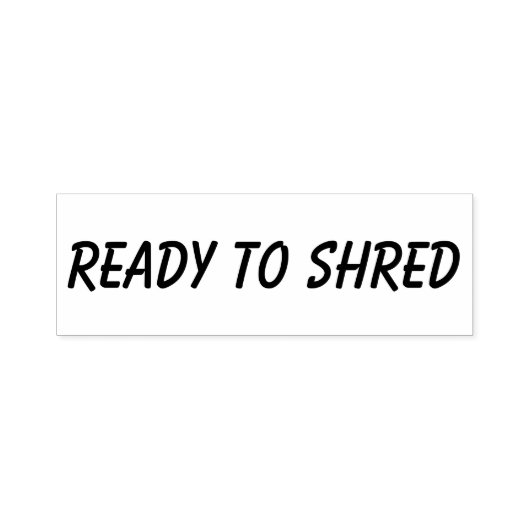 Ready To Shred、ビジネススタンプタイポグラフィ セルフインキングスタンプ (デザイン)