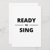 READY TO SING 招待状 (正面/裏面)