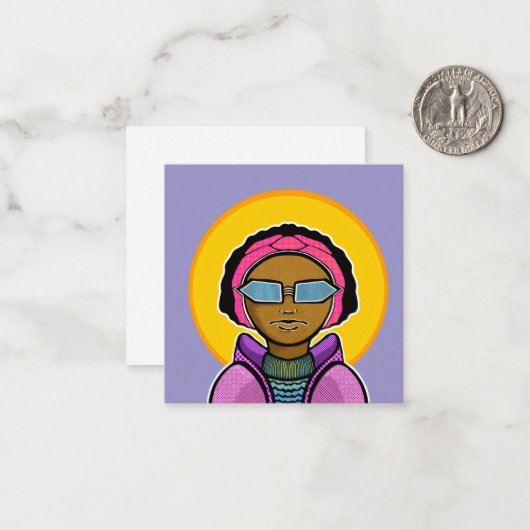 Ready to ski ノートカード (正面/裏面インサイチュ)