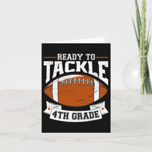 Ready To Tackle Fourth Grade Back To School 4th Gr カード (正面)