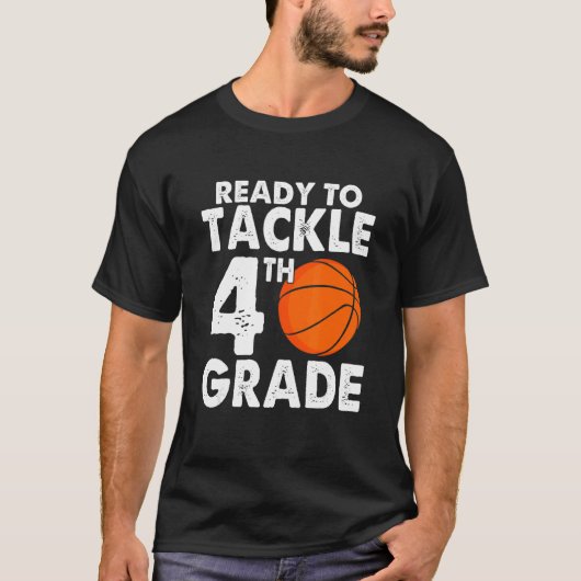 Ready to Tackle Fourth Grade Back to School Basket Tシャツ (正面)