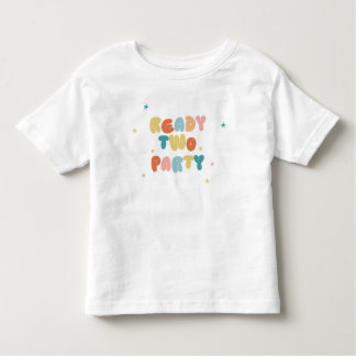 Ready Two Party Birthday T-Shirt for Boy or Girl トドラーTシャツ