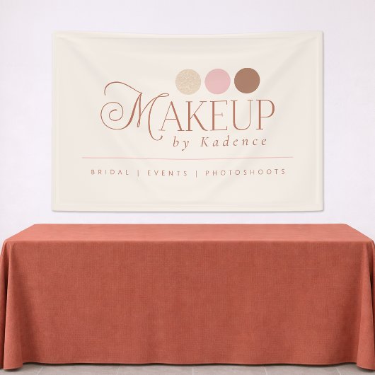 Readymade Logo Makeup Artist Vendor Booth Banner 横断幕