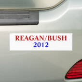 REAGAN/BUSH 2012年 バンパーステッカー (車上)