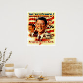 REAGAN FOR PRESIDENTヴィンテージキャンペー広告ン ポスター (キッチン)