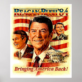 REAGAN FOR PRESIDENTヴィンテージキャンペー広告ン ポスター