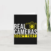 Real Cameras Don't Text Cool Photography  カード (正面)