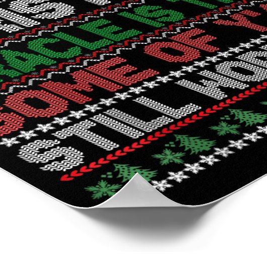 Real Christmas Miracle Is That You Still Work Here ポスター (角)