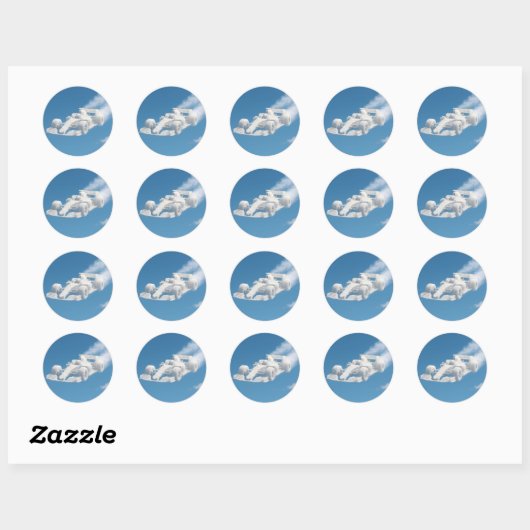 Real cloud racer circular sticker sheet ラウンドシール (シート)