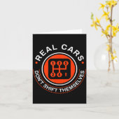 Real Don't Shift Themselves - Manual Transmission  カード (黄色い花)