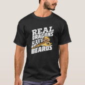 Real Dragons Have Beards Bearded Dragon Premium Tシャツ (正面)