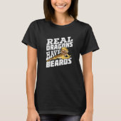 Real Dragons Have Beards Bearded Dragon Premium Tシャツ (正面)