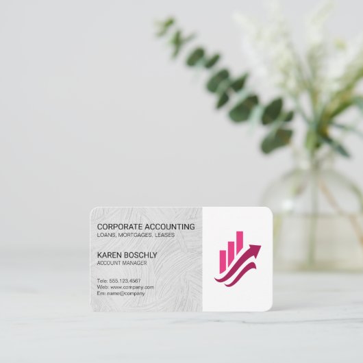 Real Estate | Account Manage | Corporate Fintech  名刺 (スタンド正面)