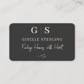 Real Estate Agent Black Professional 名刺 (正面)