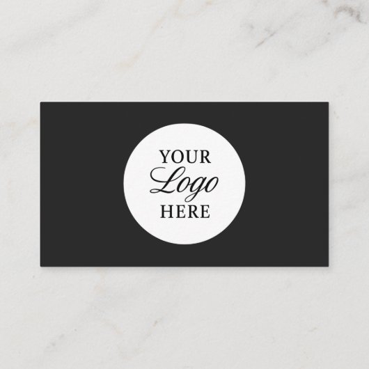 Real Estate Agent Black White Logo QR Code Modern 名刺 (裏面)