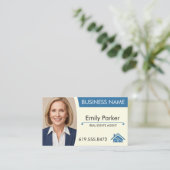 Real Estate Agent Business Card Modern Realty Home 名刺 (スタンド正面)