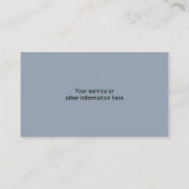 Real Estate Agent Classy Navy Blue Custom Photo 名刺 (裏面)