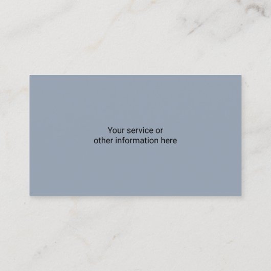 Real Estate Agent Classy Navy Blue Custom Photo 名刺 (裏面)