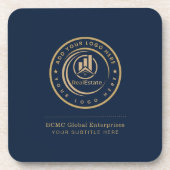 Real Estate Agent | Custom Logo Property Branding コースター (正面)