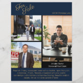Real Estate Agent | Custom Logo Property Branding チラシ (正面)